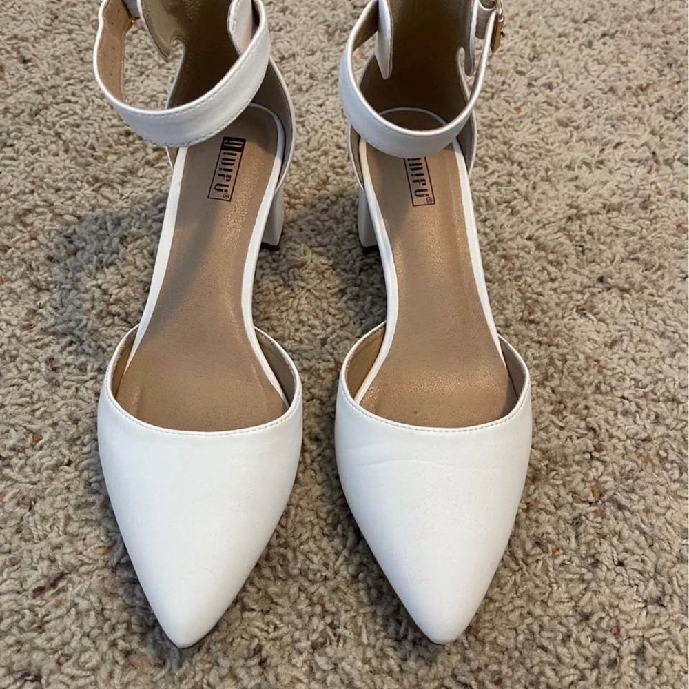 Elegant White Heels
